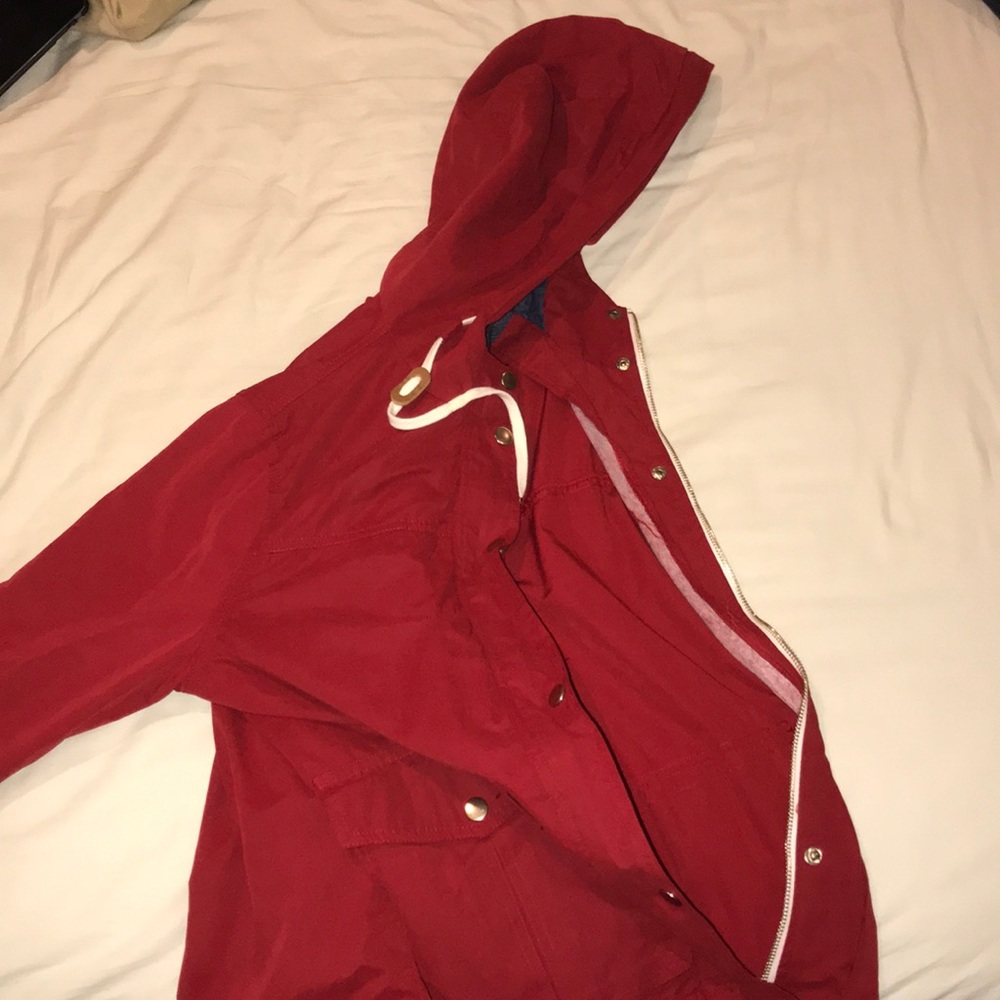 Soft Red jacket with cotton lining